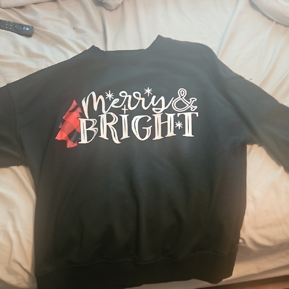 Black Merry & Bright Sweater